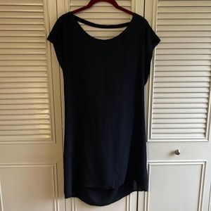 Arden B. Dress. Size M. Black chiffon, low back dress.